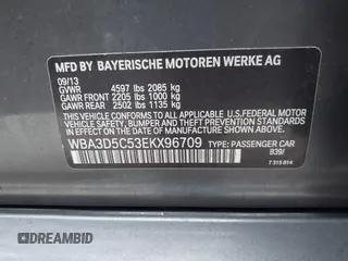 2014 BMW 3 Series 328d xDrive with VIN WBA3D5C53EKX96709, listed as a IAAI auction lot 41651730 with 160,797 mi miles. Bid and sale history available at carsss.com. Image 9.