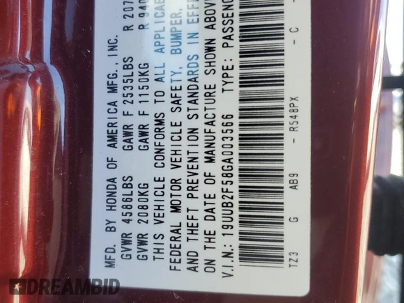 2016 Acura TLX Technology z VIN 19UUB2F58GA003566, wystawiony jako Copart lot #48201375 z przebiegiem 72 124 mil mil oraz Szkoda całkowita • Salvage title. Historia ofert i sprzedaży dostępna na DreamBid. Obrazek 12.