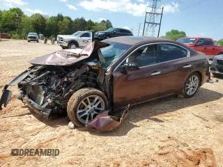 2014 Nissan Maxima 3.5 S with VIN 1N4AA5AP0EC456330, listed as a Copart auction lot 52114855 with 187,471 mi miles and Salvage Title. Bid and sale history available at carsss.com. Image 1.