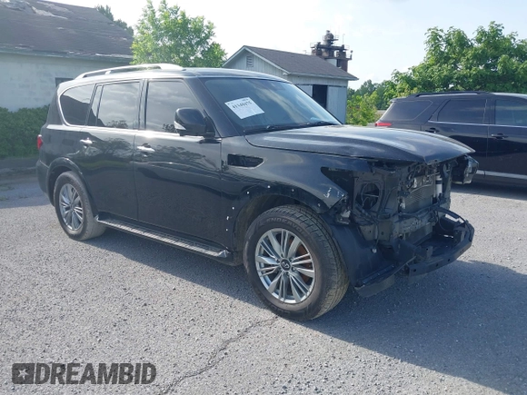 2021 Infiniti QX80 Luxe with VIN JN8AZ2AE2M9269235, listed as a IAAI auction lot 41340475 with 118,099 mi miles and . Bid and sale history available at DreamBid. Image 1.