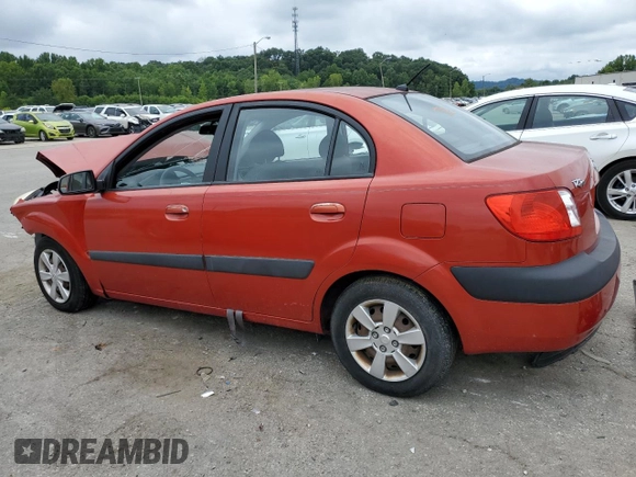 2007 Kia Rio LX with VIN KNADE123376248277, listed as a Copart auction lot 66108224 with 117,618 mi miles and Salvage Title. Bid and sale history available at carsss.com. Image 2.