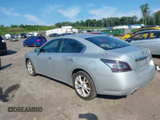 2014 Nissan Maxima SV with VIN 1N4AA5AP3EC481223, listed as a IAAI auction lot 39807318 with 106,882 mi miles and . Bid and sale history available at DreamBid. Image 3.