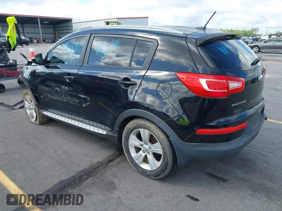2013 Kia Sportage LX with VIN KNDPB3A27D7428624, listed as a IAAI auction lot 42006497 with 91,244 mi miles. Bid and sale history available at carsss.com. Image 3.