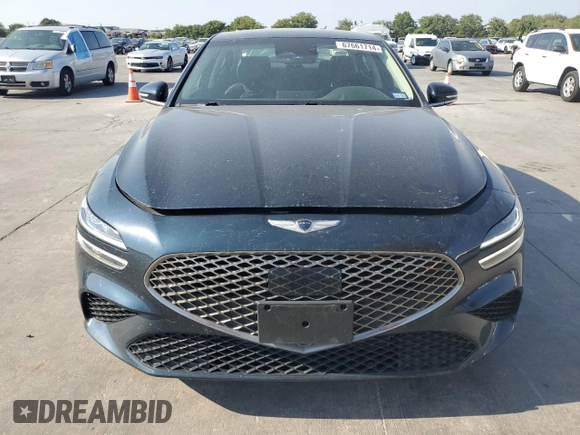 2022 Genesis G70 2.0T with VIN KMTG34TA1NU094232, listed as a Copart auction lot 67661714 with 43,350 mi miles and Salvage Title. Bid and sale history available at carsss.com. Image 5.