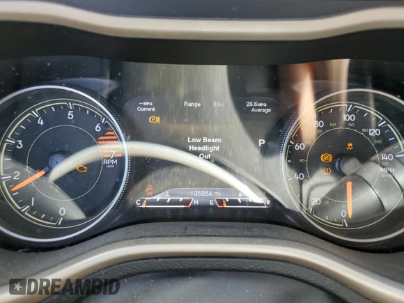 2016 Jeep Cherokee Limited with VIN 1C4PJMDB2GW261510, listed as a Copart auction lot 42243625 with 135,554 mi miles and Salvage Title. Bid and sale history available at carsss.com. Image 9.