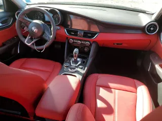 2021 Alfa Romeo Giulia with VIN ZARFANAN6M7648198, listed as a Copart auction lot 47525925 with NaN miles and Salvage Title. Bid and sale history available at carsss.com. Image 8.