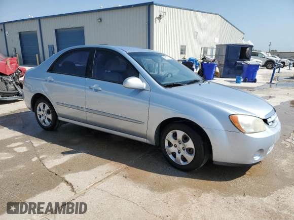 2006 Kia Spectra EX with VIN KNAFE121865277527, listed as a Copart auction lot 74613214 with 123,368 mi miles and Salvage Title. Bid and sale history available at carsss.com. Image 4.
