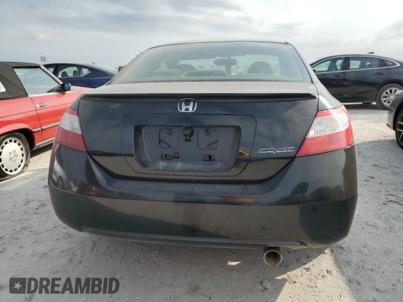 2007 Honda Civic Cpe EX with VIN 2HGFG11817H527598, listed as a Copart auction lot 74523504 with 0 mi miles and Salvage Title. Bid and sale history available at carsss.com. Image 6.