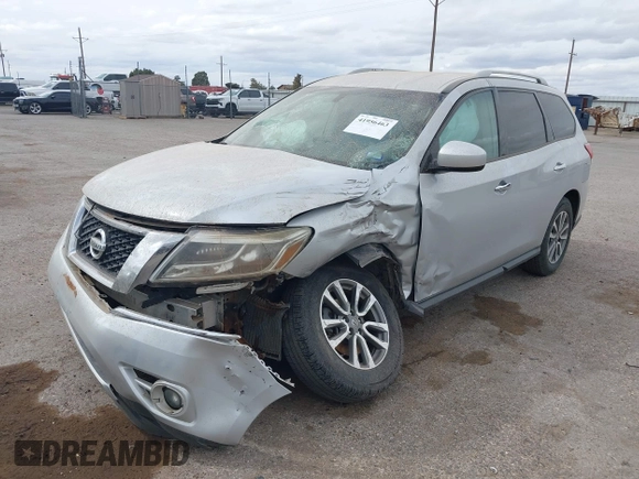 2016 Nissan Pathfinder Platinum with VIN 5N1AR2MM3GC631820, listed as a IAAI auction lot 41956463 with 128,668 mi miles. Bid and sale history available at carsss.com. Image 17.