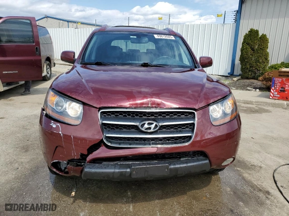 2009 Hyundai Santa Fe SE with VIN 5NMSH13E49H281053, listed as a Copart auction lot 49812605 with 92,858 mi miles and Salvage Title. Bid and sale history available at carsss.com. Image 5.