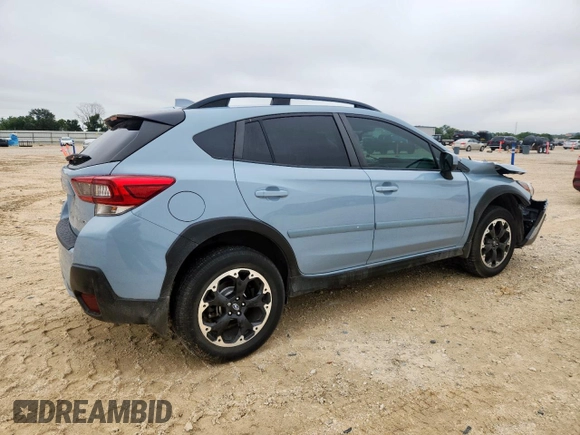 2021 Subaru Crosstrek Premium with VIN JF2GTAEC9MH657824, listed as a Copart auction lot 60676105 with 55,958 mi miles and Salvage title. Bid and sale history available at DreamBid. Image 3.