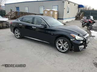 2015 Infiniti Q70 with VIN JN1BY1PR5FM830652, listed as a Copart auction lot 52894625 with 102,387 mi miles and Salvage Title. Bid and sale history available at DreamBid. Image 4.