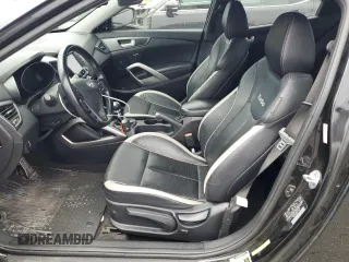 2015 Hyundai Veloster Turbo with VIN KMHTC6AE2FU240326, listed as a Copart auction lot 54400765 with 151,748 mi miles and Salvage title. Bid and sale history available at DreamBid. Image 7.