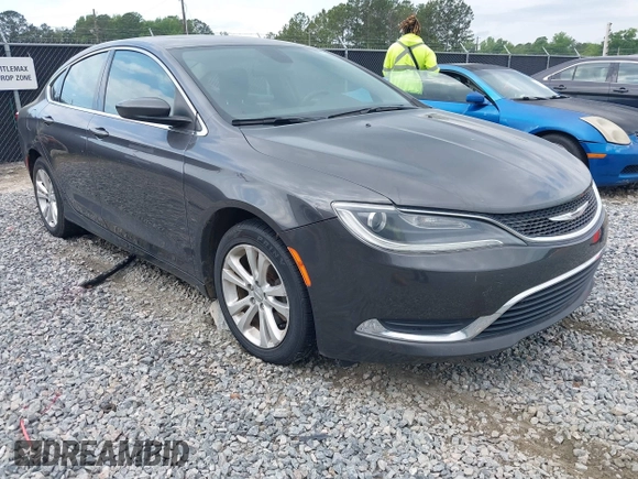 2015 Chrysler 200 Limited with VIN 1C3CCCABXFN632929, listed as a IAAI auction lot 42144192 with 140,917 mi miles. Bid and sale history available at carsss.com. Image 1.