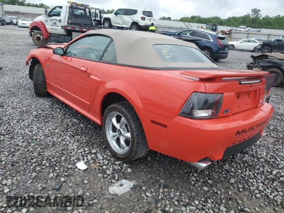2001 Ford Mustang GT Deluxe with VIN 1FAFP45X01F203123, listed as a Copart auction lot 57983415 with Not provided miles and Salvage title. Bid and sale history available at DreamBid. Image 2.