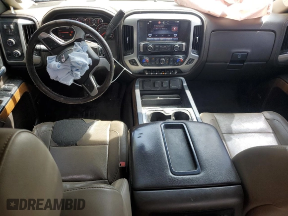 2015 GMC Sierra 2500HD SLT with VIN 1GT12ZE85FF589148, listed as a Copart auction lot 51329515 with 194,378 mi miles and Salvage title. Bid and sale history available at DreamBid. Image 8.