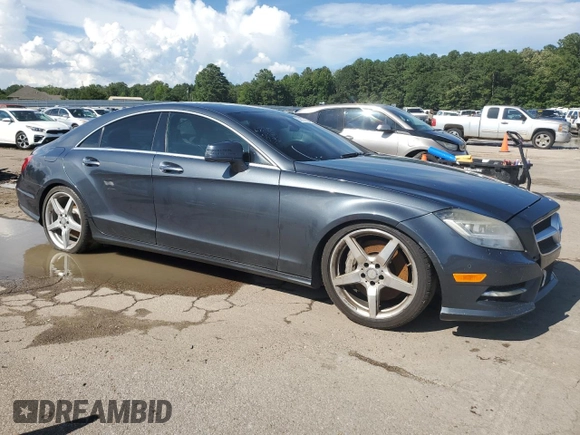 2013 Mercedes-Benz CLS 550 with VIN WDDLJ7DB8DA075047, listed as a Copart auction lot 63877035 with Not provided miles and Clean title. Bid and sale history available at DreamBid. Image 4.