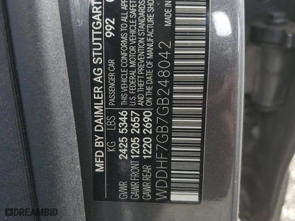 2016 Mercedes-Benz E-Class AMG E 63 S with VIN WDDHF7GB7GB248042, listed as a Copart auction lot 50923685 with 86,006 mi miles and Clean Title. Bid and sale history available at carsss.com. Image 12.