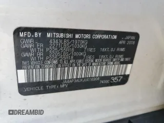 2018 Mitsubishi Outlander ES with VIN JA4AP3AUXJU016908, listed as a Copart auction lot 59942815 with 113,401 mi miles and Salvage title. Bid and sale history available at DreamBid. Image 13.