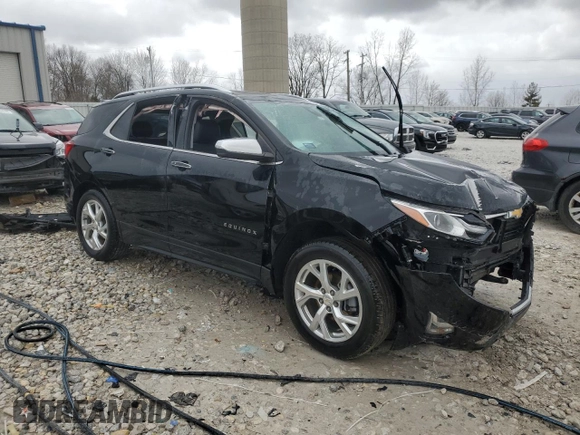 2019 Chevrolet Equinox Premier with VIN 3GNAXXEVXKL188617, listed as a Copart auction lot 51913295 with Not Provided miles and Clean Title. Bid and sale history available at DreamBid. Image 4.