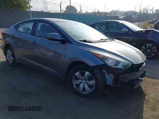 2016 Hyundai Elantra SE with VIN KMHDH4AE4GU600739, listed as a IAAI auction lot 42615183 with 63,264 mi miles and . Bid and sale history available at DreamBid. Image 1.