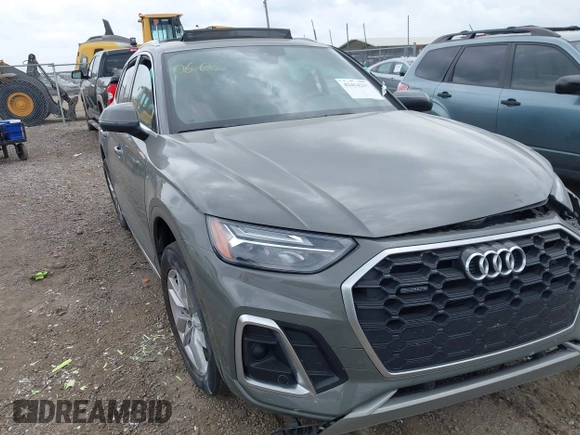 2023 Audi Q5 S line Premium with VIN WA1GAAFY3P2043285, listed as a IAAI auction lot 42414217 with 41,394 mi miles and . Bid and sale history available at DreamBid. Image 1.