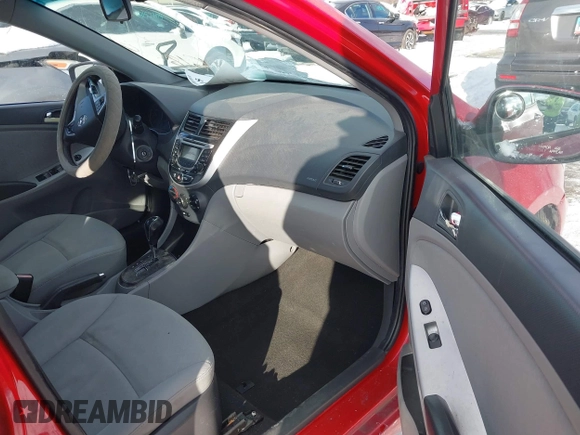 2012 Hyundai Accent SE with VIN KMHCU5AEXCU052771, listed as a IAAI auction lot 41599618 with 230,152 mi miles. Bid and sale history available at carsss.com. Image 5.