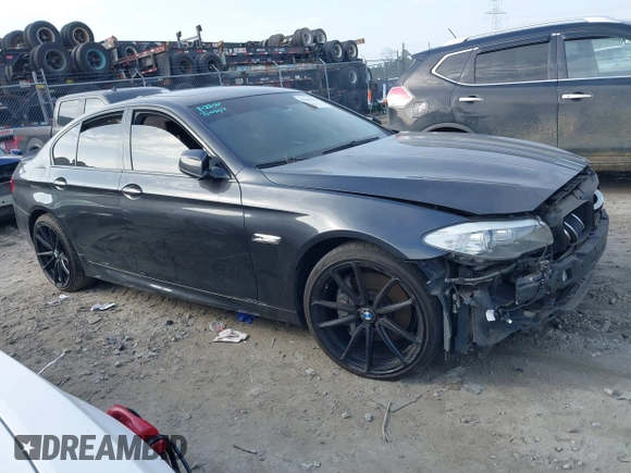 2013 BMW 5 Series 550i xDrive with VIN WBAFU9C50DDY70918, listed as a IAAI auction lot 41501293 with 77,675 mi miles and . Bid and sale history available at carsss.com. Image 1.