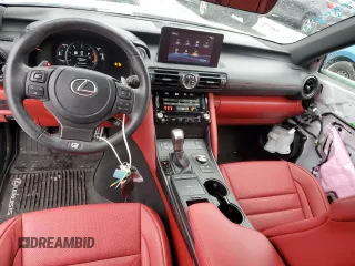 2023 Lexus IS with VIN JTHGZ1E26P5031656, listed as a Copart auction lot 43201725 with 14,955 mi miles and Salvage Title. Bid and sale history available at carsss.com. Image 8.