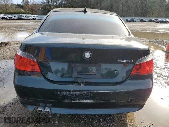 2005 BMW 5 Series 545i with VIN WBANB33545B089511, listed as a Copart auction lot 86564854 with Not Provided miles and Salvage Title. Bid and sale history available at carsss.com. Image 6.