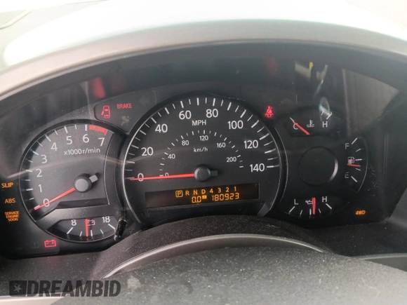 2005 Nissan Titan SE with VIN 1N6BA07B15N535701, listed as a Copart auction lot 46502565 with 180,923 mi miles and Salvage Title. Bid and sale history available at DreamBid. Image 9.