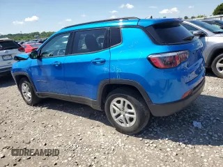 2018 Jeep Compass Sport with VIN 3C4NJCAB9JT468317, listed as a Copart auction lot 57658635 with 65,534 mi miles and Salvage title. Bid and sale history available at DreamBid. Image 2.