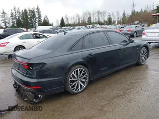 2021 Audi A8 with VIN WAU8DAF85MN015562, listed as a IAAI auction lot 41615742 with 25,149 mi miles. Bid and sale history available at carsss.com. Image 4.