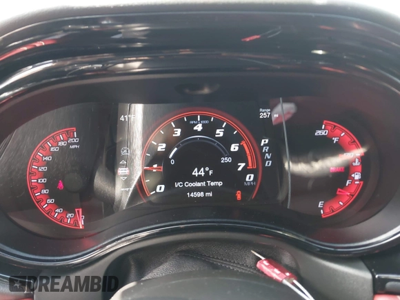 2023 Dodge Durango SRT Hellcat Premium with VIN 1C4SDJH99PC584770, listed as a IAAI auction lot 41562157 with 14,598 mi miles and . Bid and sale history available at DreamBid. Image 7.