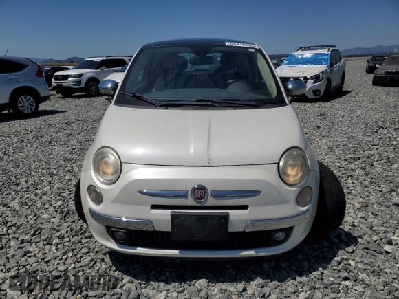 2012 FIAT 500 Lounge with VIN 3C3CFFCR5CT122857, listed as a Copart auction lot 64419545 with 97,605 mi miles and Salvage title. Bid and sale history available at DreamBid. Image 5.