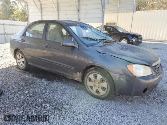 2006 Kia Spectra EX with VIN KNAFE122665277678, listed as a Copart auction lot 74695984 with 205,742 mi miles and Salvage Title. Bid and sale history available at carsss.com. Image 4.