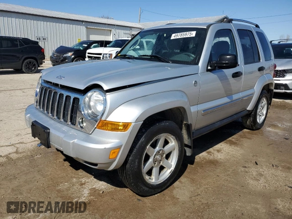 2006 Jeep Liberty Limited with VIN 1J4GL58K76W133301, listed as a Copart auction lot 49785975 with 69,716 mi miles and Salvage Title. Bid and sale history available at carsss.com. Image 1.