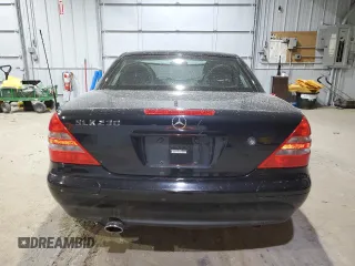 2000 Mercedes-Benz SLK-Class Kompressor with VIN WDBKK47F4YF165805, listed as a Copart auction lot 86942634 with 86,624 mi miles and Salvage Title. Bid and sale history available at carsss.com. Image 6.