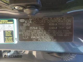 2014 Kia Cadenza Premium with VIN KNALN4D76E5128795, listed as a Copart auction lot 44547174 with 177,219 mi miles and Salvage Title. Bid and sale history available at carsss.com. Image 12.