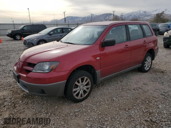 2003 Mitsubishi Outlander LS with VIN JA4LZ31G33U050589, listed as a Copart auction lot 81844274 with 122,619 mi miles and Salvage Title. Bid and sale history available at carsss.com. Image 1.