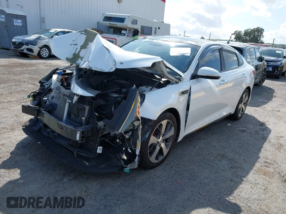 2016 Kia Optima SX Turbo with VIN 5XXGW4L25GG016639, listed as a IAAI auction lot 41937575 with 81,336 mi miles and . Bid and sale history available at carsss.com. Image 18.