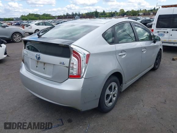 2013 Toyota Prius One with VIN JTDKN3DUXD5550436, listed as a IAAI auction lot 42065147 with 184,759 mi miles. Bid and sale history available at carsss.com. Image 4.