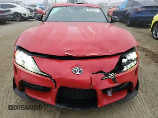 2023 Toyota GR Supra 3.0 with VIN WZ1DB0G08PW056651, listed as a Copart auction lot 85150754 with 31,194 mi miles and Salvage Title. Bid and sale history available at carsss.com. Image 5.