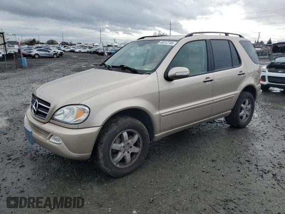 2004 Mercedes-Benz M-Class with VIN 4JGAB75E54A467003, listed as a Copart auction lot 48512745 with 92,191 mi miles and Salvage Title. Bid and sale history available at carsss.com. Image 1.