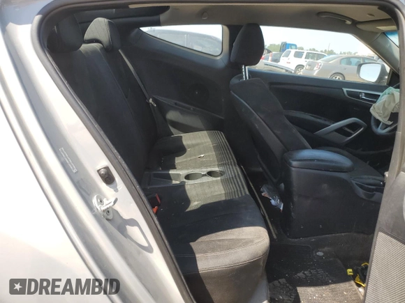 2013 Hyundai Veloster w/Gray Int with VIN KMHTC6AD0DU126717, listed as a Copart auction lot 65536944 with 89,662 mi miles and Salvage title. Bid and sale history available at DreamBid. Image 10.