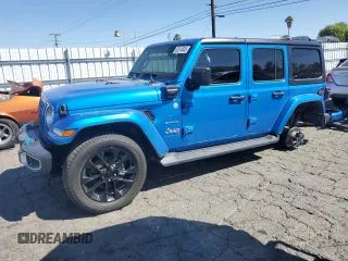 2023 Jeep Wrangler Sahara z VIN 1C4JJXP62PW651416, wystawiony jako Copart lot #52614045 z przebiegiem 29 221 mil mil oraz Szkoda całkowita • Salvage title. Historia ofert i sprzedaży dostępna na DreamBid. Obrazek 1.