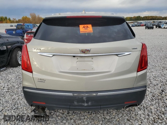 2017 Cadillac XT5 Luxury AWD with VIN 1GYKNDRS2HZ176927, listed as a Copart auction lot 73042313 with Not Provided miles and Salvage Title. Bid and sale history available at carsss.com. Image 6.