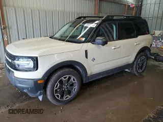 2025 Ford Bronco Sport Outer Banks with VIN 3FMCR9CN6SRE17295, listed as a Copart auction lot 55597115 with 338 mi miles and Salvage title. Bid and sale history available at DreamBid. Image 1.