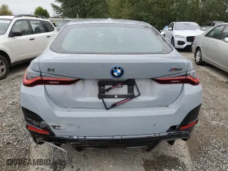 2023 BMW i4 M50 with VIN WBY33AW02PFP88948, listed as a Copart auction lot 67563423 with 2,090 mi miles. Bid and sale history available at carsss.com. Image 6.