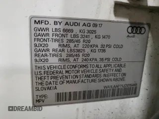 2018 Audi Q7 Premium Plus with VIN WA1LAAF71JD015468, listed as a Copart auction lot 46852095 with 126,637 mi miles and Non repairable. Bid and sale history available at DreamBid. Image 15.